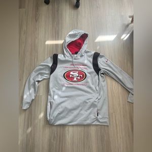 Nike grey and red xl 49ers hoodie